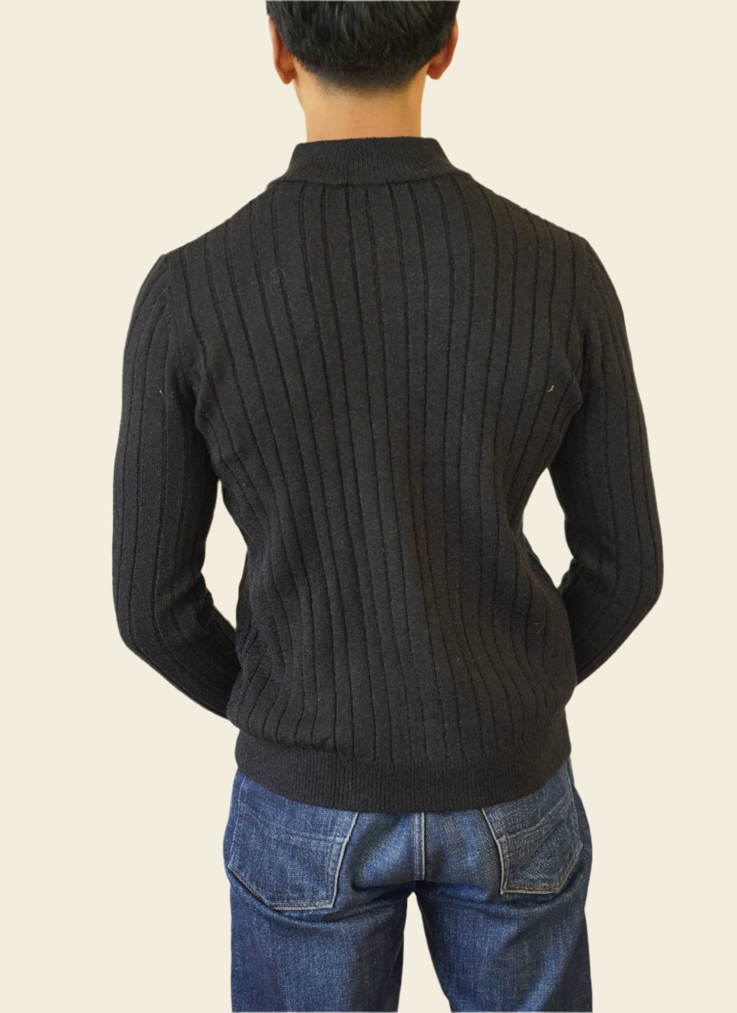 Cashmere half-zip sweater