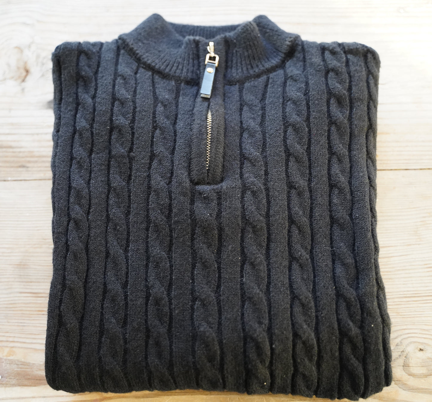 Cashmere half-zip sweater